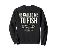 He Called Me to Fish Faith Bass Fishing Christian Matthew Sudadera