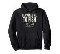 He Called Me to Fish Faith Bass Fishing Christian Matthew Sudadera con Capucha