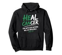 He Can Heal Cancer Lymphoma Cancer God Christian Bible Verse Sudadera con Capucha