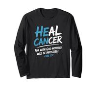 He Can Heal Cancer Prostate Cancer God Christian Bible Verse Manga Larga