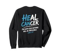 He Can Heal Cancer Prostate Cancer God Christian Bible Verse Sudadera
