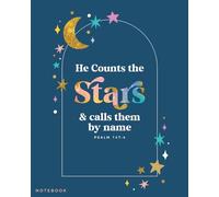 He Counts the Stars - Notebook: Lined Notebook , or Journal Of prayers or Daily Reflections