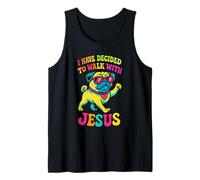 He decidido Caminar con Jesús - Funny Dog Christian Camiseta sin Mangas
