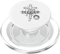 He decidido Cristiano con fe Bautista Cruzada PopSockets PopGrip para MagSafe