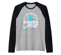 He decidido Seguir a Jesús Camisa 2025 bautizado Camiseta Manga Raglan