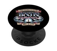 He decidido Seguir a Jesús Camisa 2025 bautizado PopSockets PopGrip Adhesivo