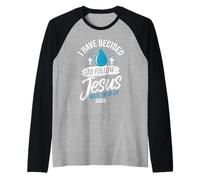 He decidido Seguir a Jesús Camisa 2026 bautizado Camiseta Manga Raglan