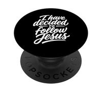 He decidido Seguir la fe Cristiana de Jesús PopSockets PopGrip Adhesivo