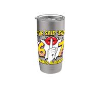 He dicho Shh 6-7 veces ya maestro de aula Vaso térmico de acero inoxidable de doble pared