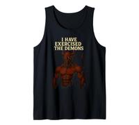 He ejercitado los Demonios Juego de Palabras Divertido - i Exorcized Demons Camiseta sin Mangas