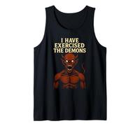 He ejercitado los Demonios Juego de Palabras Divertido - i Exorcized Demons Camiseta sin Mangas