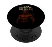 He ejercitado los Demonios Juego de Palabras Divertido - i Exorcized Demons PopSockets PopGrip Adhesivo