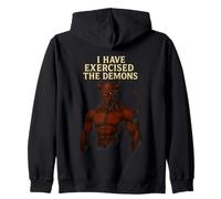 He ejercitado los Demonios Juego de Palabras Divertido - i Exorcized Demons Sudadera con Capucha