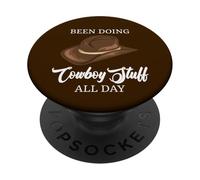 He Estado Haciendo Cosas de Vaquero Todo el día Vaquero Divertido PopSockets PopGrip Adhesivo