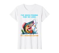 He Estado pescando Durante Tanto Tiempo Soy un Maestro Pescador de Moscas Camiseta gráfica económica, Mujer, Blanco, XL