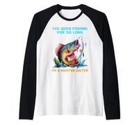 He Estado pescando Durante Tanto Tiempo Soy un Maestro Pescador de Moscas Camiseta Manga Raglan