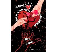 He Heals the Broken in Heart and Binds Up Their Wounds: Inspirational Christian Notebook Journal for Prayer, Comfort, Healing, Grief, Support, and ... Pages, Illustrated Black & White Edition