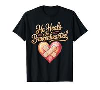 He Heals The Brokenhearted Fe Biblia Consuelo - Camiseta
