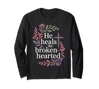 He Heals The Brokenhearted Fe Biblia Consuelo |- Manga Larga
