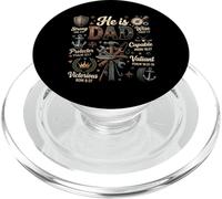 He is Dad Bible Verse Strong Wise Christian Father's Day PopSockets PopGrip para MagSafe