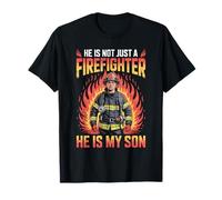 He Is My Son Bombero Proud Parent Hero Bombero Camiseta