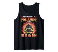 He Is My Son Bombero Proud Parent Hero Bombero Camiseta sin Mangas