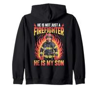 He Is My Son Bombero Proud Parent Hero Bombero Sudadera con Capucha