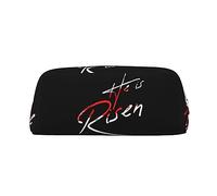 He is Risen Happy Easter Day - Estuche organizador de papelería para lápices de PVC, bolsa de lápices portátil para oficina, color, 5.0cm*10.5cm*20.5cm, Estuche para lápices