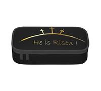 He is Risen Happy Easter Day - Estuche para lápices de gran capacidad, bolsa de cosméticos pequeña para mujeres y hombres, color, 5.0cm*10.5cm*20.5cm, Estuche para lápices