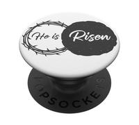 He is Risen - Jesus Christ Resurrection Easter & Passover PopSockets PopGrip Adhesivo
