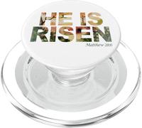 He is Risen - Watercolor Passover Easter Cross of Jesus PopSockets PopGrip para MagSafe