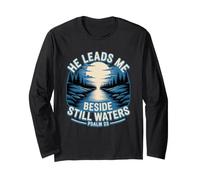He Leads Me Beside Still Waters Manga Larga
