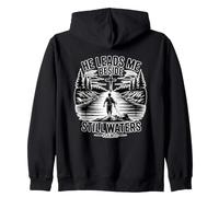 He Leads Me Beside Still Waters Sudadera con Capucha