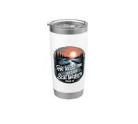 He Leads Me Beside Still Waters Vaso térmico de acero inoxidable de doble pared