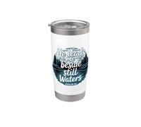 He Leads Me Beside Still Waters Vaso térmico de acero inoxidable de doble pared