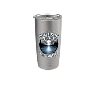 He Leads Me Beside Still Waters Vaso térmico de acero inoxidable de doble pared