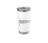 He Leads Me Beside Still Waters Vaso térmico de acero inoxidable de doble pared