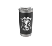 He Leads Me Beside Still Waters Vaso térmico de acero inoxidable de doble pared