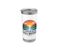 He Leads Me Beside Still Waters Vaso térmico de acero inoxidable de doble pared