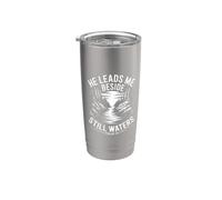 He Leads Me Beside Still Waters Vaso térmico de acero inoxidable de doble pared