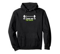 He Leads Me To The Rack Levantador de Levantamiento de Pesas Sudadera con Capucha