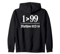 He Left The 99 To Find Me Matthew 18:12-14 Bible Verse Sudadera con Capucha