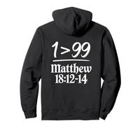 He Left The 99 To Find Me Matthew 18:12-14 Bible Verse Sudadera con Capucha