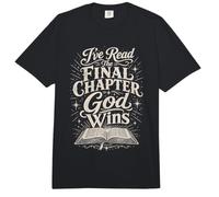 He leído el capítulo Final Dios GANA Cristiano religioso Comfort Colors Adult Heavyweight T-Shirt