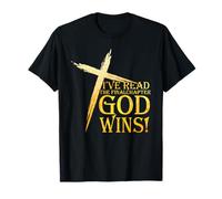 He leído el capítulo Final Dios GANA la Cruz de fe Cristiana Camiseta