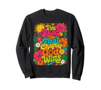 He leído el capítulo Final Dios GANA los 80s Floral Christian Sudadera