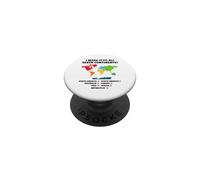 He Llegado a los Siete continentes PopSockets PopGrip Adhesivo