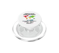 He Llegado a los Siete continentes PopSockets PopGrip para MagSafe