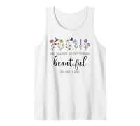 He Makes Everything Beautiful in His Time Here I Am Send Me Camiseta sin Mangas