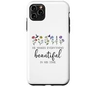 He Makes Everything Beautiful in His Time Here I Am Send Me Carcasa para iPhone 11 Pro MAX